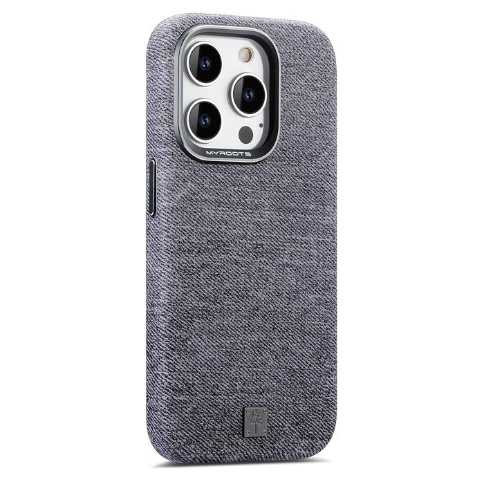 Gambar Leather Jean Cloth Case For Iphone 17 16 15 14 13 12 11 Pro Max Texture Thin Wholesale Magsafe Casing Cover - GREY, IP 15 PRO MAX dari Myroots store undefined Tokopedia