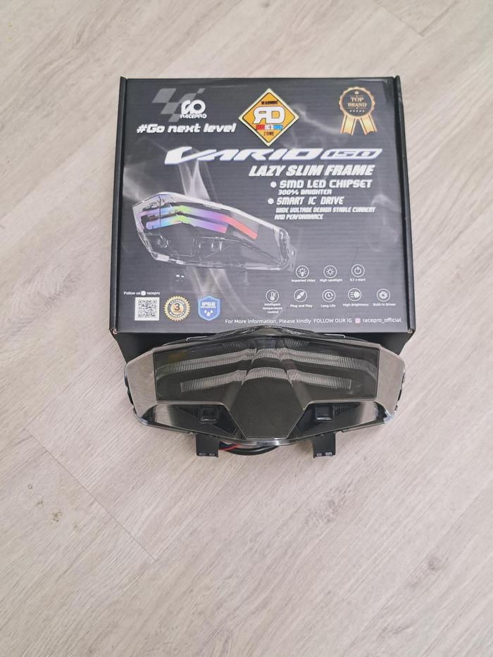 Gambar Stoplamp Stop Lamp Lampu Belakang RGB Lazy Slim Frame RACEPRO untuk Vario 125 150 LED NEW dari RD Matic Shop undefined Tokopedia