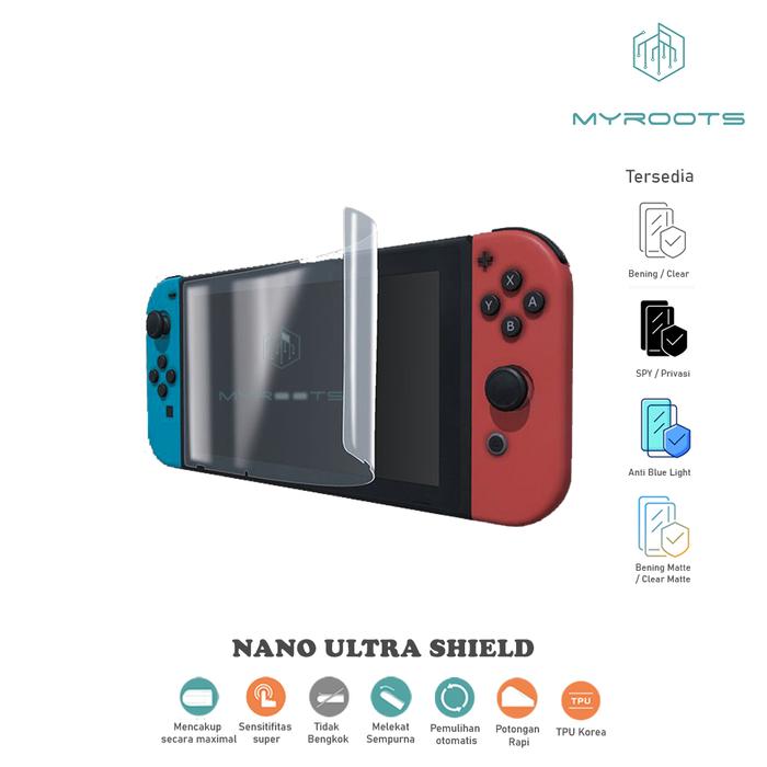 Gambar Myroots Antigores Nano Ultra Shield Compatible For Nintendo Switch - Switch Lite - Oled Model Anti Gores Jelly - Anti Shock - Hydrogel Screen Guard Protector Accessories - OLED MODEL 7.0, Anti Blue dari Myroots store undefined Tokopedia