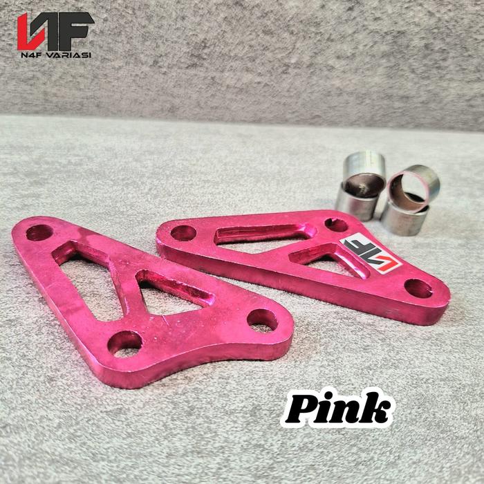 Gambar Breket Pangkon bracket mesin honda crf 150 almunium 1 set sepasang Bahan Almunium - Pink dari Naf Variasi undefined Tokopedia