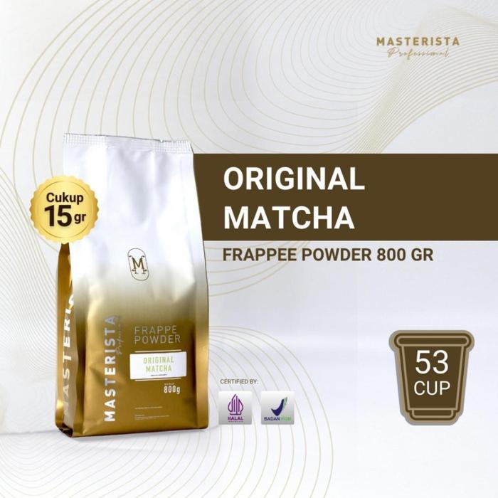 Gambar Masterista Frappe Powder Bubuk Minuman Original Matcha 800 gr dari Thebijikopi undefined Tokopedia