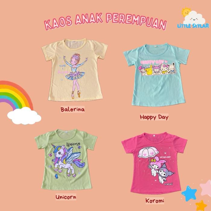 Gambar [Bundling 3 pcs] Kaos Anak Perempuan Fashion - Bundling, 2 dari Little Skylar undefined Tokopedia