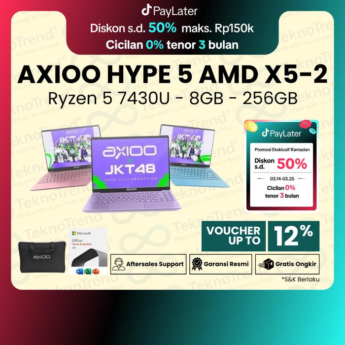 Gambar LAPTOP AXIOO HYPE 5 AMD X5 - 2 LOLIPOP EDITION Ryzen 5 7430U 8GB 256GB 14" - Celestial Blue, Non Bundling dari TeknoTrend ID undefined Tokopedia