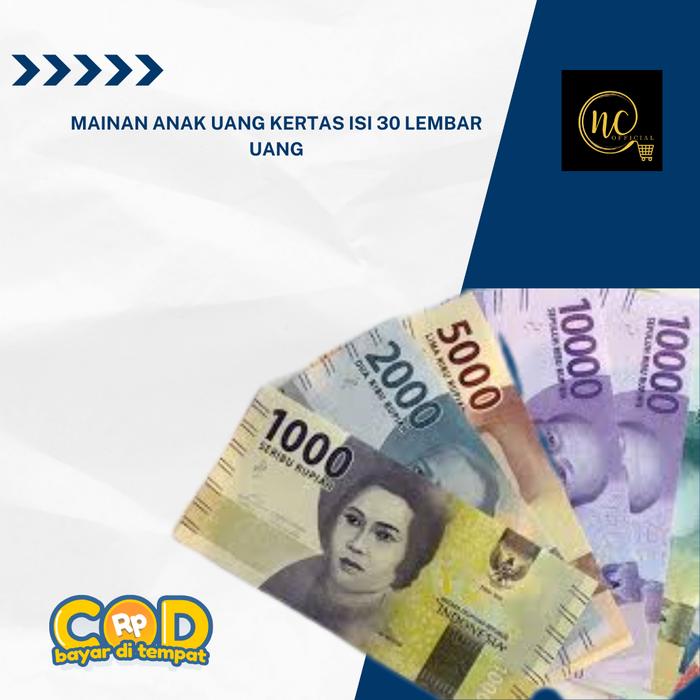 Gambar Mainan Anak Uang Kertas Isi 30/ Uang Mainan/  Uang Monopoli dari CV.NEDI CELL undefined Tokopedia