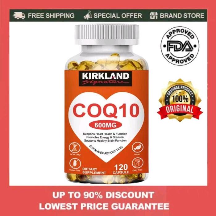 Gambar KIRKLAND COQ10 600mg Capsules Protect Cardiovascular Health Enhance Vitality Anti-aging of Cells dari Various Part_NEW undefined Tokopedia