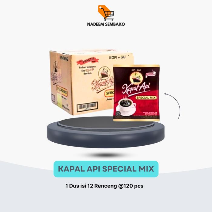 Gambar 1 Dus | Kapal Api Special Mix | Kopi ABC Susu | GoodDay Mocacinno | Indocafe Coffeemix | Luwak White Koffie | Kapal Api Mini Tanpa Gula | GoodDay Freeze Mocafrio | Max Tea Teh Tarik | - 1 Dus Kapal Api Special Mix @120 Pcs dari Nadeem Sembako undefined Tokopedia