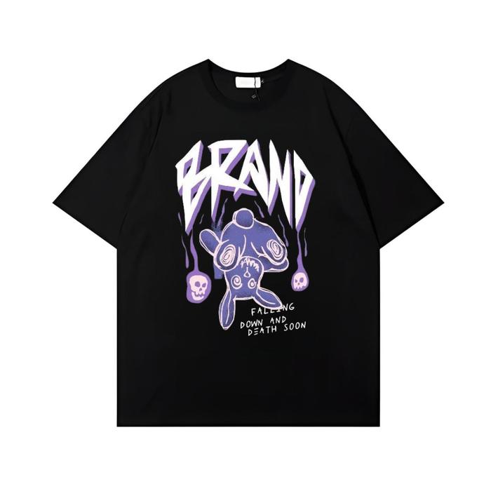 Gambar Baju Kaos Skena Falling Down Sky Blue Distro Premium / T-shirt Fashion Ootd - Hitam, XL dari Angkasa14 undefined Tokopedia