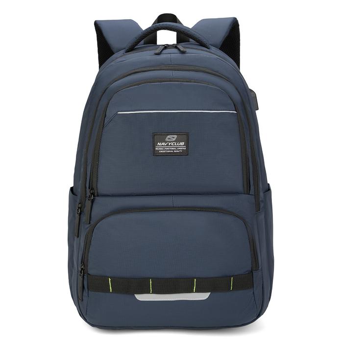 Gambar Navy Club Tas Ransel Kasual Backpack FCGH Tas Pria Free Bag Cover - Biru dari Navy Club undefined Tokopedia