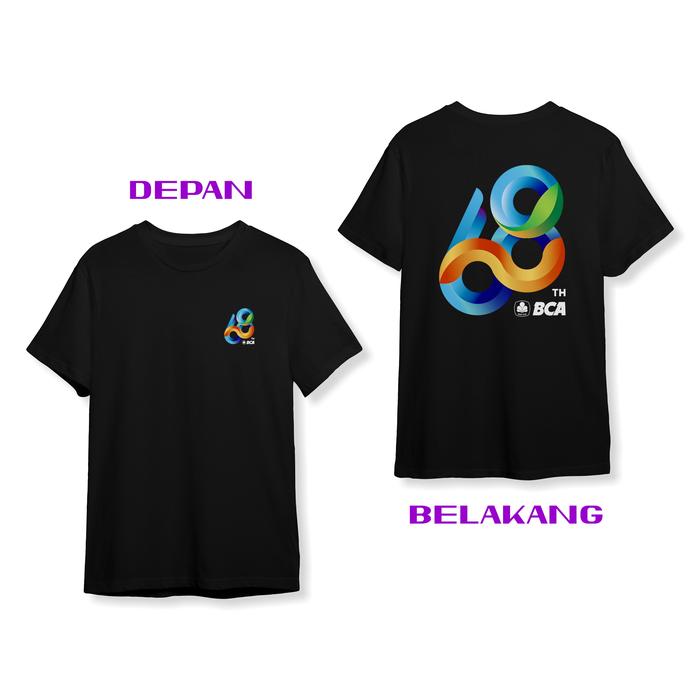 Gambar Kaos Baju Logo Hut BCA 68 Tahun Terbaru DB Kaos Distro - Hitam, S dari Robhin Cloth undefined Tokopedia