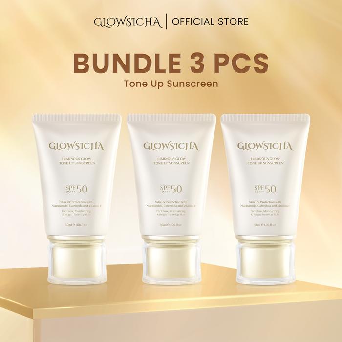 Promo [BPOM] Glowsicha Luminous Glow Tone Up Sunscreen SPF 50 PA ...