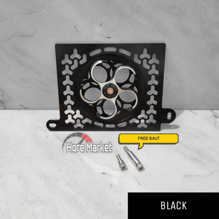 Gambar COVER RADIATOR SPINNER CNC NMAX NEW & OLD / AEROX 155 / LEXI 125 & 155 2024 2023 2022 2021 2020 2019 2018 2017 2016 FAN - BLACK dari HORE MARKET_NEW undefined Tokopedia