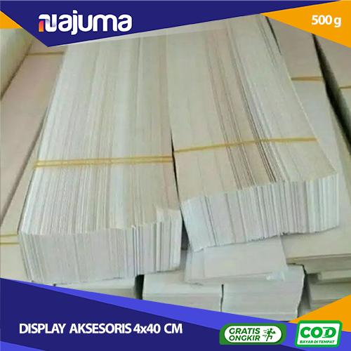 Gambar Kar Panjang 4x40 cm / Kertas Label / Karton Untuk Display Aksesoris (1/2 kg) - 4CM dari GoSerba ID_NEW undefined Tokopedia