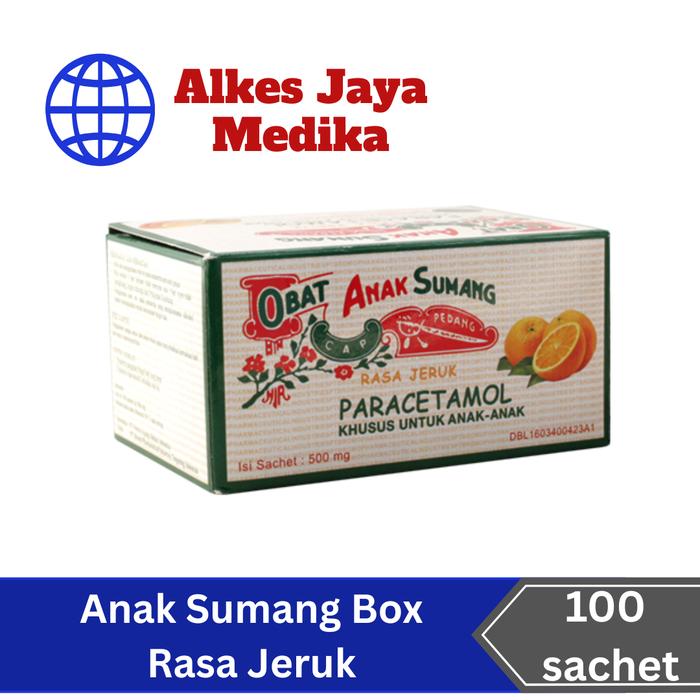 Gambar Obat Anak Sumang 500mg Cap Pedang Box Isi 100 Sachet - Obat Demam dari alkes jaya medika undefined Tokopedia