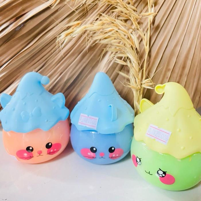 Gambar Slime Cup Topi Karakter Mainan Edukasi Anak Warna Biru Hijau Kuning Bentuk Lucu untuk Anak dari Skinwhite.id undefined Tokopedia