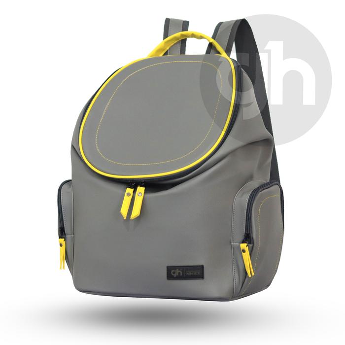 Gambar GH-Bag NEBULA Backpack Tas Sekolah Tas Kuliah Tas Kulit Perempuan Tas Ransel Kecil Kulit Sintetis Waterproof - Abu-abu dari GH Bag undefined Tokopedia