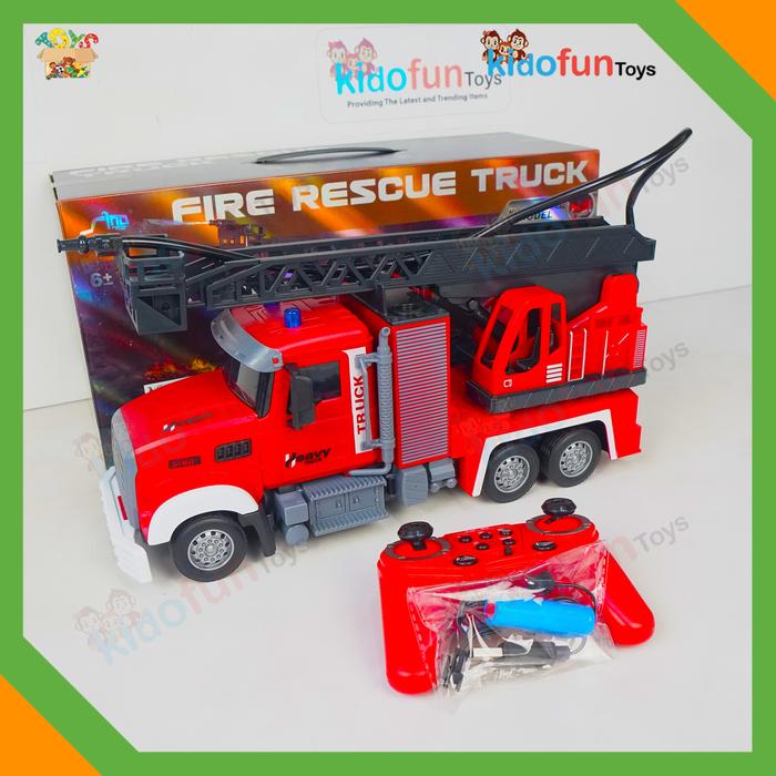 Gambar COD Remot Kontrol 2.4GHz Mobil Pemadam Kebakaran Skala 1:12 Bisa Spray Air 11CH RC Fire Rescue Truck - Pemadam 11CH dari Kidofun Toys undefined Tokopedia