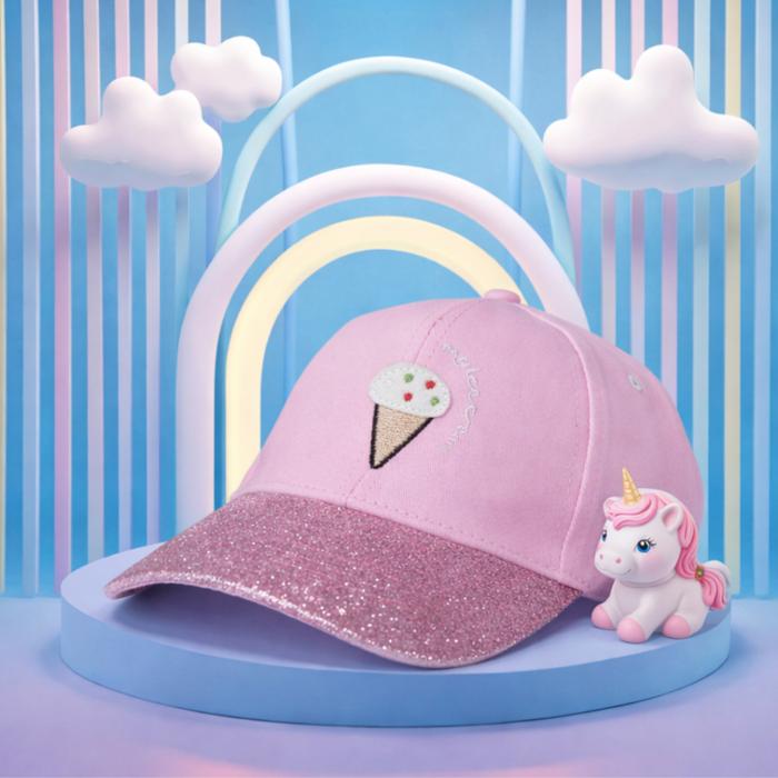 Gambar Topi Baseball Cap Anak 5-12 Tahun FCD241200017 Naughty Accessories - ICECREAM PINK dari Naughty undefined Tokopedia