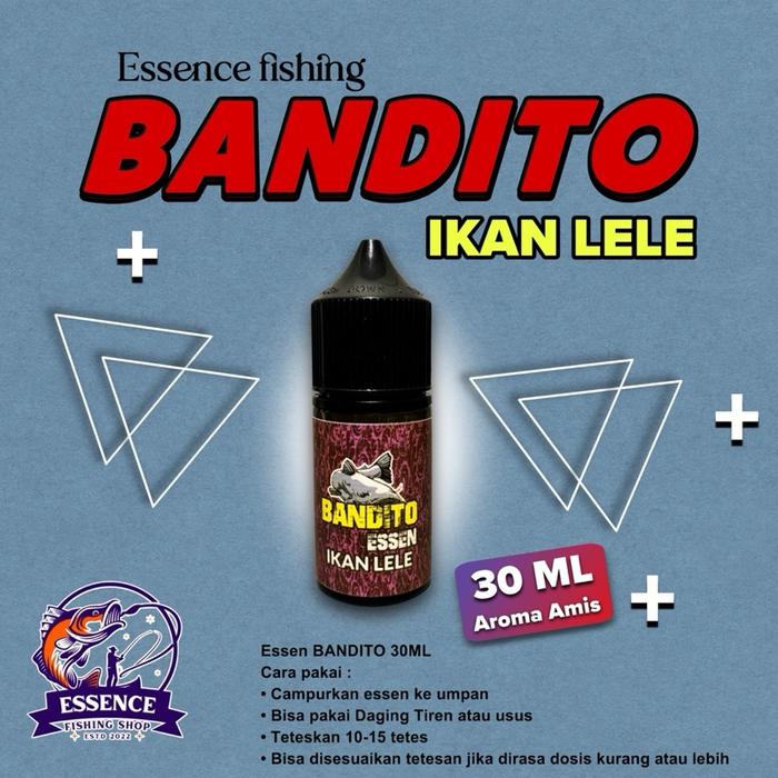 Gambar ESSEN BANDITO IKAN LELE, IKAN MAS , IKAN NILA MUJAIR 30ML AROMA AMIS GURIH | AROMA WANGI | AROMA SEGAR | Untuk media daging cacing PELET LUMUT | cocok untuk semua ukuran ikan - IKAN LELE 30ML dari Pacific lure undefined Tokopedia