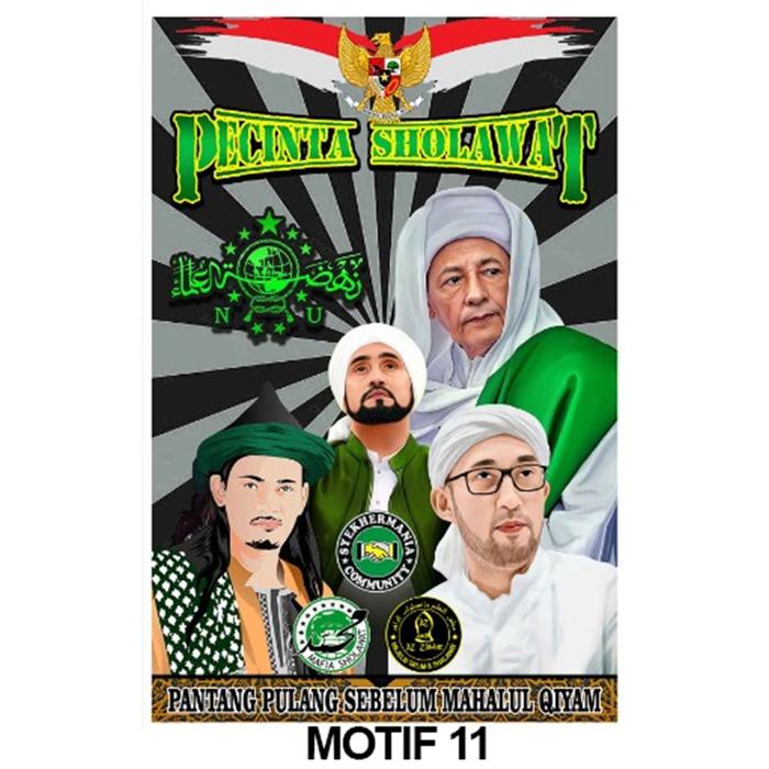 Gambar Bendera Shalawat ukuran 80x115 dan Joran 3 Meter - 11 dari BERKAH MAREH undefined Tokopedia
