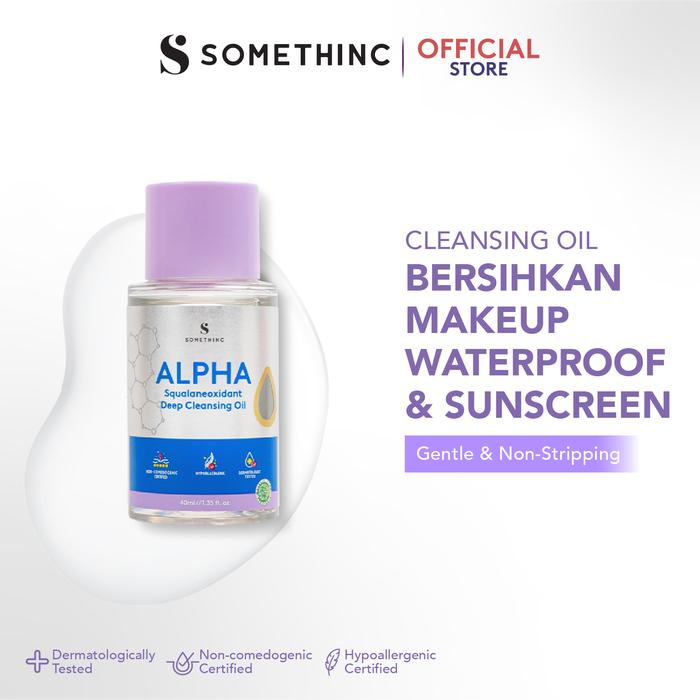 Gambar SOMETHINC Alpha Squalaneoxidant Deep Cleansing Oil - 40 ml dari Somethinc Kota Tangerang Tokopedia