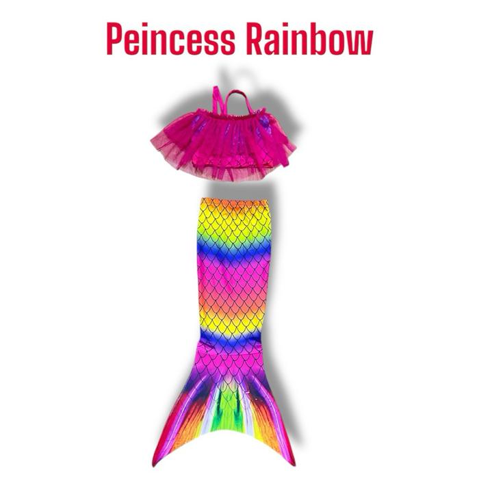 Gambar Baju Mermaid Baju Duyung Putri Duyung Kostum Mermaid Setelan Terlaris PREMIUM Anak Fashion - rainbow, xs dari Elzesha collection undefined Tokopedia