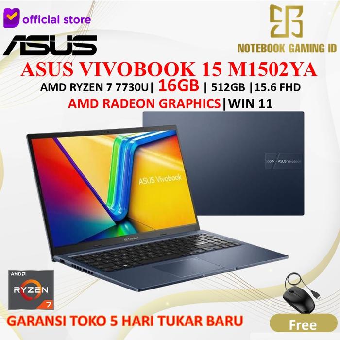 Gambar ASUS VIVOBOOK 15 M1502YA RYZEN 7 7730U 16GB 1TB W11 15.6 FHD - UNIT ONLY dari NOTEBOOK GAMING ID undefined Tokopedia