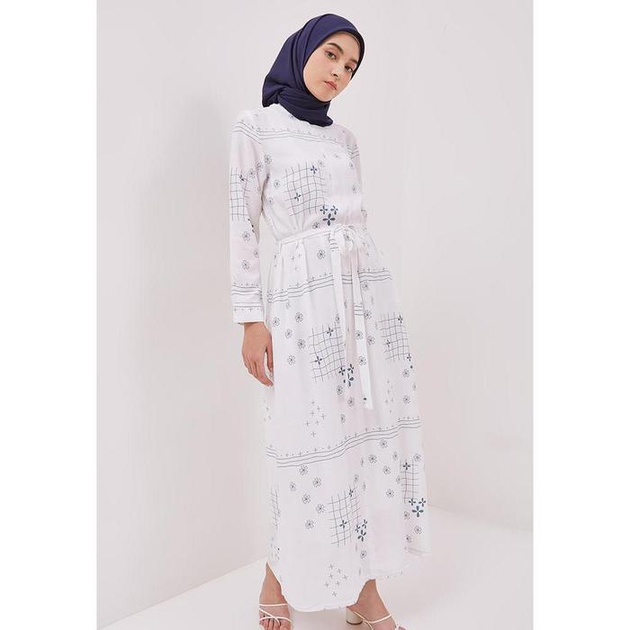 Gambar PREMIUM DUST Maxi Dress Lifni TENCEL Comfease (D. 4135) - putih, s dari Wanokuni Storage undefined Tokopedia