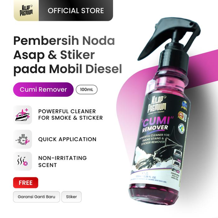 Gambar Kilap Premium - Cumi Remover Penghilang Asap Knalpot Mobil Motor, Penghilang Sticker Mobil, Pembersih Asap, Pembersih Lem Stiker Tanpa Merusak Permukaan Cat - Cumi Remover dari Kilap Premium undefined Tokopedia