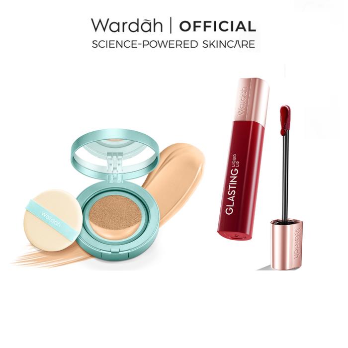 Gambar Wardah Paket Exclusive Two Way Cake + Glasting Liquid Lip dari Wardah Beauty Sumatra undefined Tokopedia