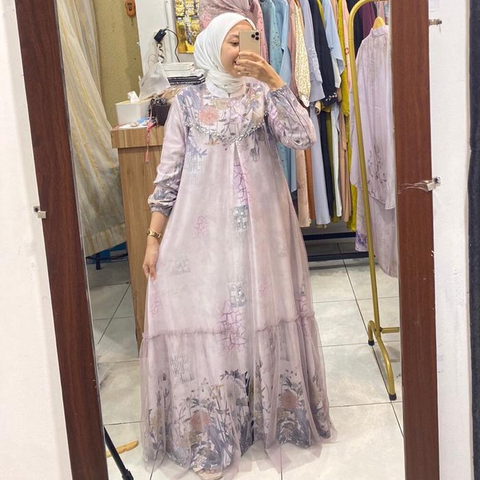 Gambar BALQIS DRESS PRINT LD 100 CM dari ZA MODE_NEW undefined Tokopedia