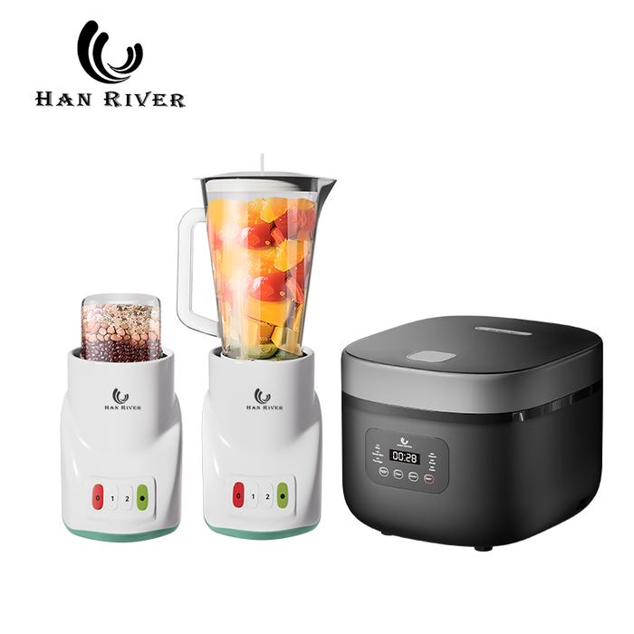 Gambar [Exclusive Mama Gigi Shop] HAN RIVER Rice Cooker 2.2L Magic Com 6 Mode Masak Blender PREMIUM 2 IN1 KAPASITAS tinggi 1L double cup 300watt juicer kombinasi - kombinasi dari HANRIVER undefined Tokopedia