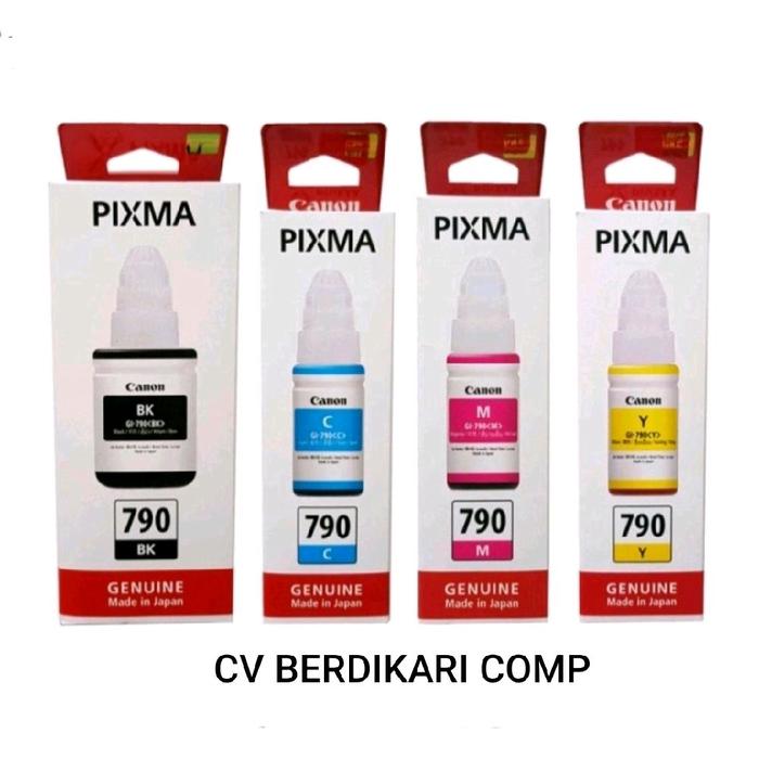 Gambar Tinta Canon Pixma 790 Original 1 Set (B,C,Y,M) For Printer G1010 G2010 G3010 G4010 dari CV BERDIKARI COMP undefined Tokopedia