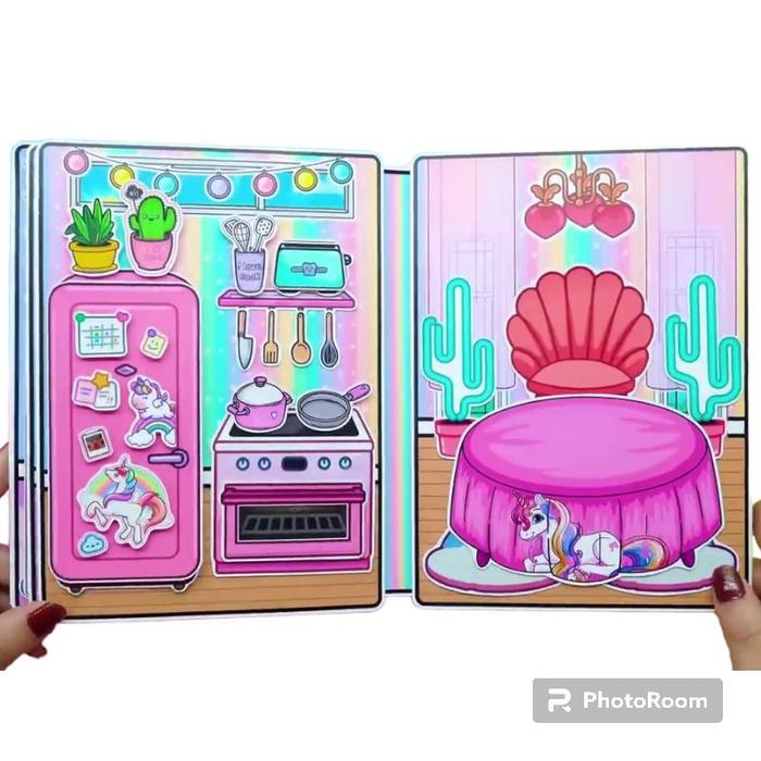 Gambar Buku Toca Boca Unicorn Mini Murah - Quiet Book - Paper Book House Doll - Mainan Merangkai Anak Tk Sd dari kios grosir iding undefined Tokopedia