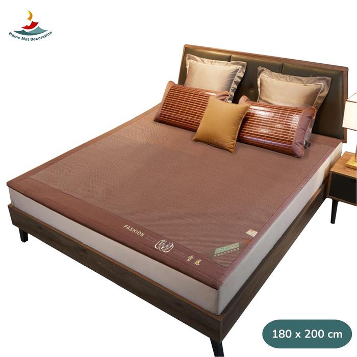 Gambar (X10A1/B1/C1) SPECIAL LIVE MOTIF BARU Matras Bambu Alami 180x200 160x200 120x200CM Dekorasi Kamar Terdapat Karet Dibelakang - 180 x 200CM dari Home Mat Decoration undefined Tokopedia