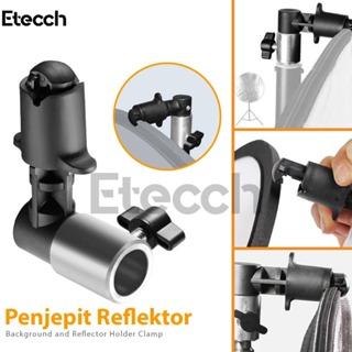 Gambar Background and Reflector Holder Clamp Clip Penjepit Reflektor Aluminium Tripod Camera Kamera dari Etecch undefined Tokopedia