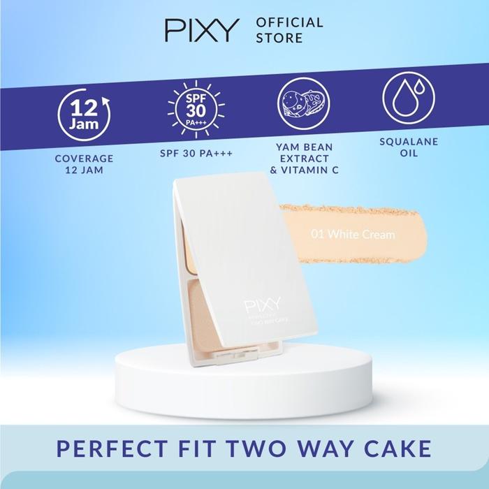 Gambar Pixy Perfect Fit Two Way Cake SPF 30 PA+++/Bedak Padat - TWC 01 White Cream, Perfect Fit Full dari Kios Branded_NEW undefined Tokopedia