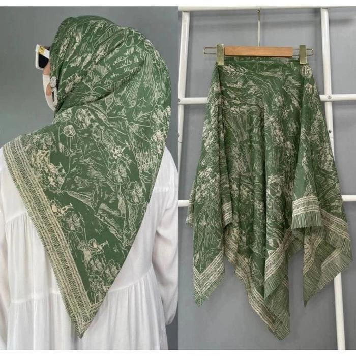 Gambar Jilbab Voal Full Printing Scarf Motip Pegunungan - Best Seller & Realpict - 036 dari makki store undefined Tokopedia