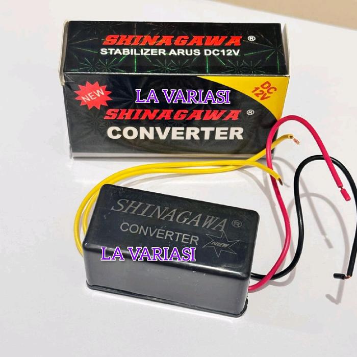 Gambar CONVERTER PENGUBAH ARUS AC TO DC SHINAGAWA KONVERTER RELAY 12V - 24V STABILISER AKI dari LA VARIASI undefined Tokopedia