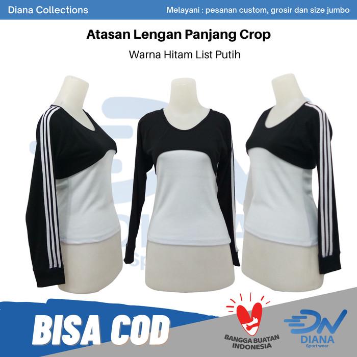 Gambar Atasan wanita baju tille / Atasan tile crop / Baju senam tile - Hitam , S dari DN Sportswear Official undefined Tokopedia
