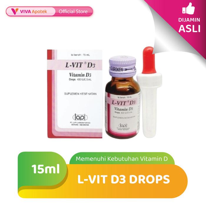 Gambar L-Vit D3 Drops untuk Memenuhi Kebutuhan Vitamin D (15 ml) dari VIVA APOTEK undefined Tokopedia