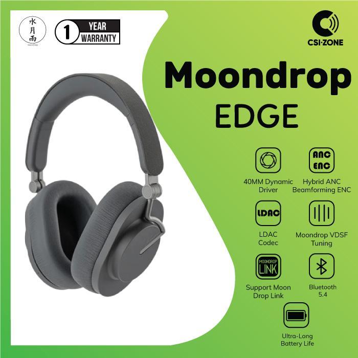 Gambar Moondrop EDGE 40mm Dynamic Driver Portable Wireless Headphone - Grey dari CSI-ZONE undefined Tokopedia
