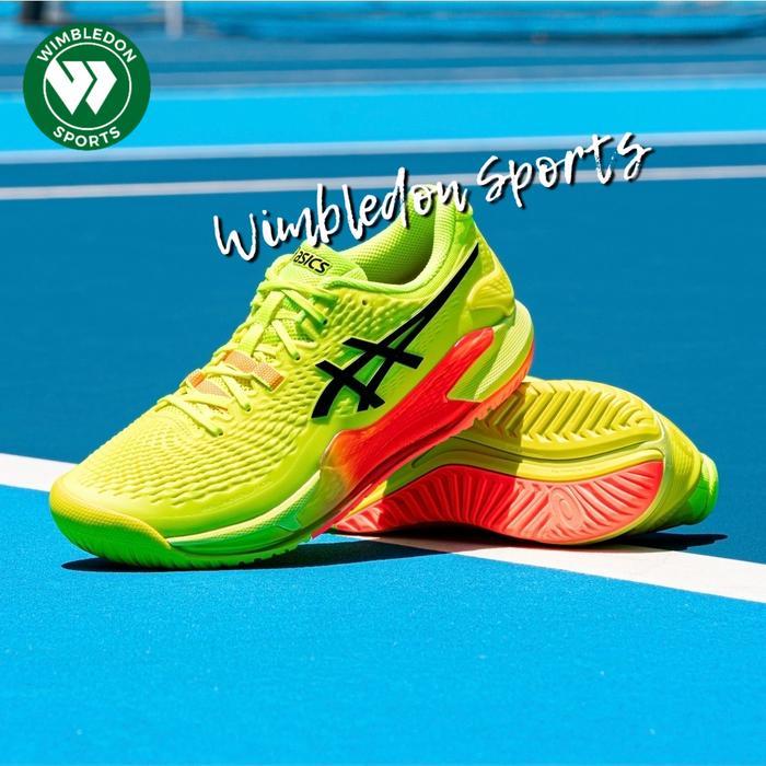 Gambar Sepatu Tenis Asics Gel Resolution 9 PARIS Safety Yellow Black / Asics Boss Gel Resolution Paris Limited Edition Tennis Shoes - 45 dari pershop90 undefined Tokopedia