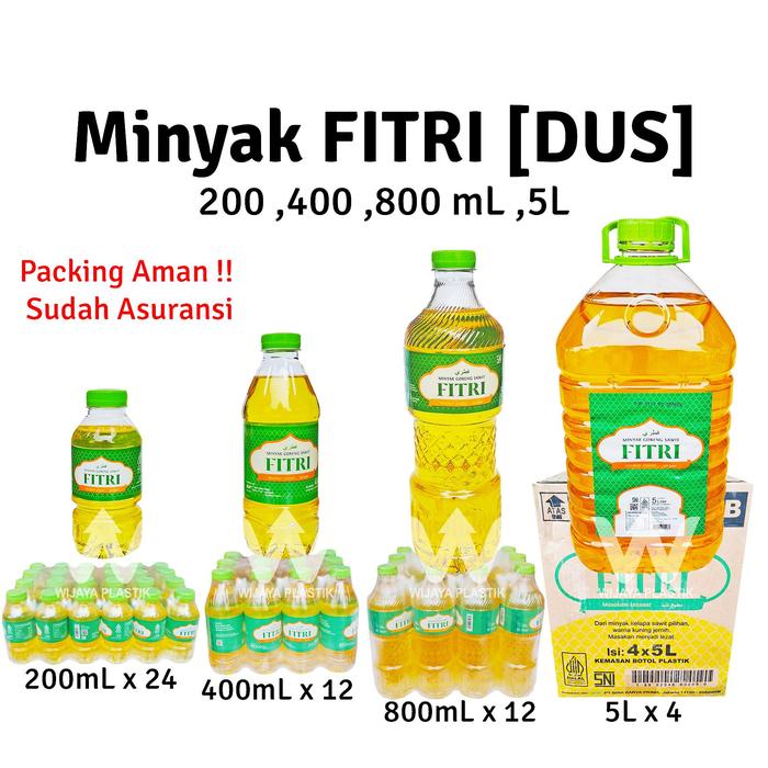 Gambar [1 DUS] Minyak BOTOL [SUNCO FITRI FRAISWELL RIZKI TROPICAL ] 200 400 500 800 mL 1L 2L 5L --- 4 8 12 24 @DUS | 1 2 5 liter lt L sunco rizki filma bening goreng kelapa sawit murah wilmar BKP sembako DUS - FITRI-200 (BTL) @DUS dari Wijaya plastik Grosir undefined Tokopedia
