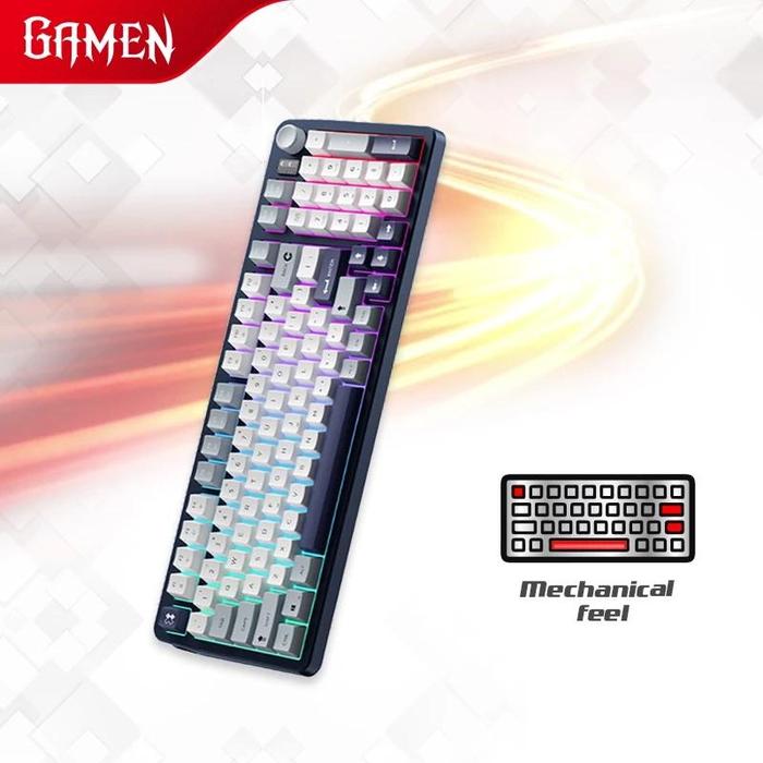 Gambar GAMEN GK300 / GK-300 Keyboard Gaming Membrane RGB Multifunction Knob Anti-Ghosting - Blue dari TokoTeknoPro undefined Tokopedia
