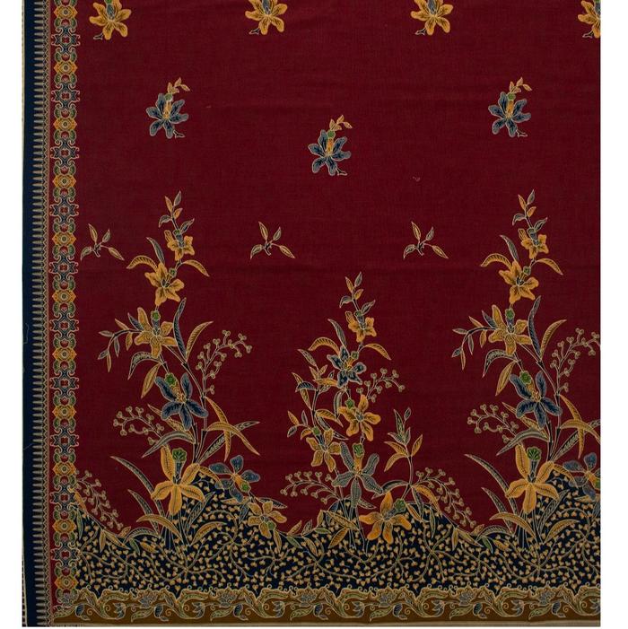 Gambar KAIN BATIK H STS HITAM MANIS 60 SERI WARNA / PRIMISIMA / UNGGUL JAYA / HALUS KATUN - Merah Tua dari Batik unggul jaya undefined Tokopedia