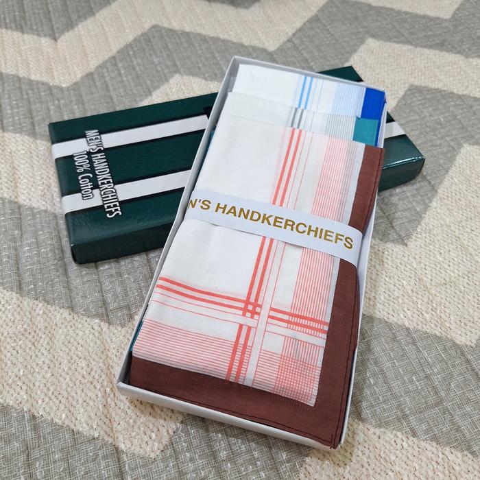 Gambar 12 Pieces Sapu Tangan Pria Katun Saputangan Premium Bandana Handkerchief Aksesoris Kain - 12 Terang dari TokoHanei undefined Tokopedia