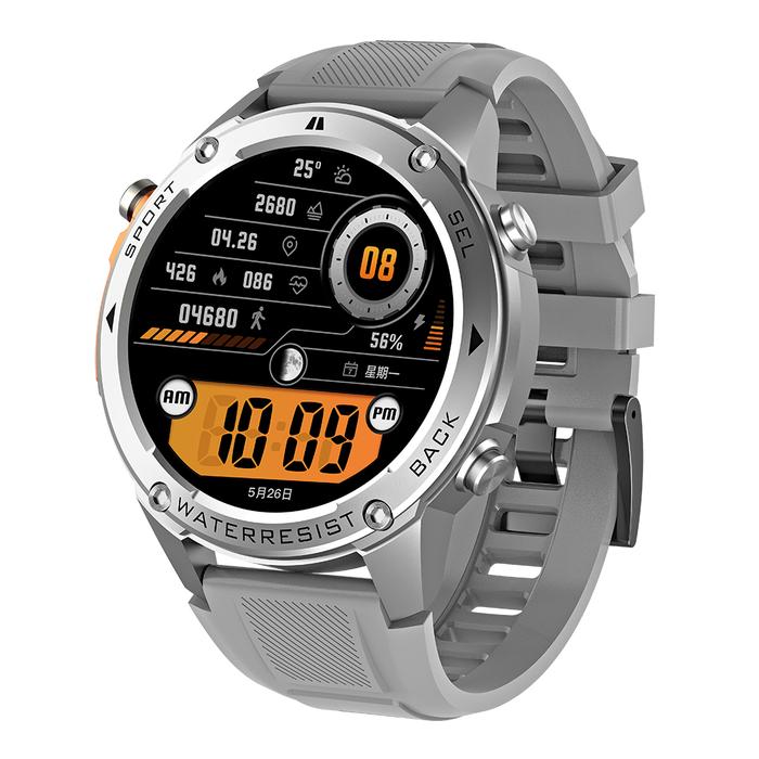 Gambar 【Citijungle X ddell.co】CitiJungle Smartwatch DM56 | Layar AMOLED Resolusi Tinggi | GPS Dual-Frekuensi (Dapat Melacak Rute Meski Tanpa Sinyal Seluler) | Tahan Air Hingga 50 Meter | Daya Tahan Baterai Super Lama - perak dari citijungle undefined Tokopedia