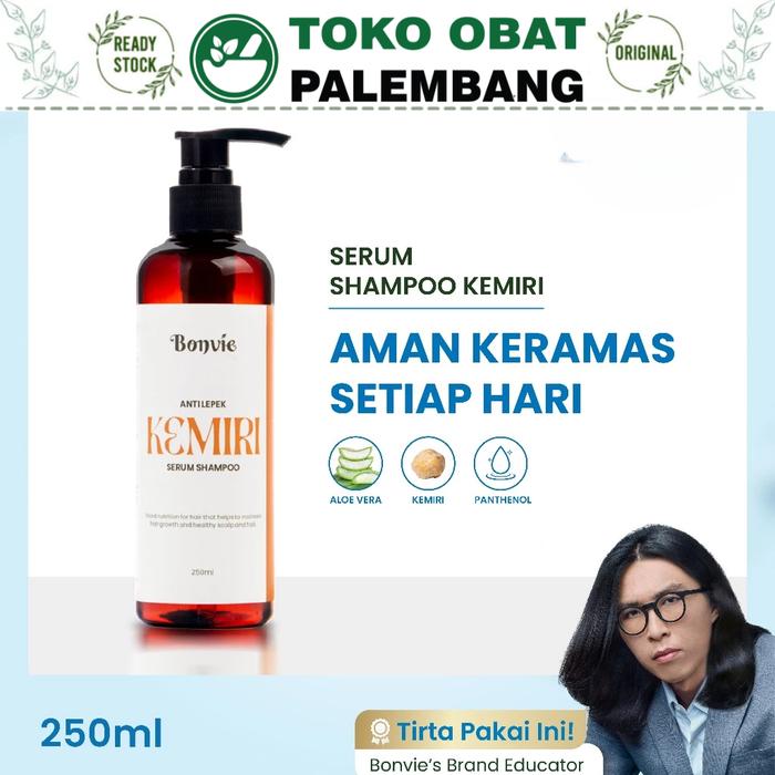 Gambar BONVIE KEMIRI SERUM SHAMPOO 250ML SAMPO ANTI LEPEK ALOE VERA PANTHENOL MEMBERSIHKAN RAMBUT SUBUR NUTRISI BONVI DR TIRTA SHAMPO dari Toko Obat Palembang Bandung undefined Tokopedia