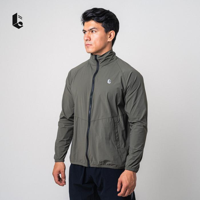 Gambar Lockerwear Kaos Jaket Lengan Panjang Baju Olahraga Pria Windbreaker Long Sleeve Sport Dry Fit Running Jogging Lari Gym Fitness Workout - Hijau Army, M dari Lockerwear Sports Apparel undefined Tokopedia