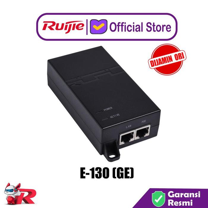 Gambar Ruijie RG-E-130(GE) RG-E-130GE Adaptor PoE+ 802.3at dari Ruijie Reyee Indonesia Official Store undefined Tokopedia